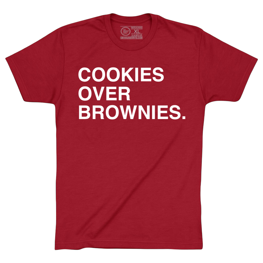 COOKIES OVER BROWNIES.