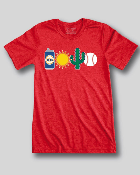 BEER, SUN, CACTUS AND BASEBALL. - OBVIOUS SHIRTS
