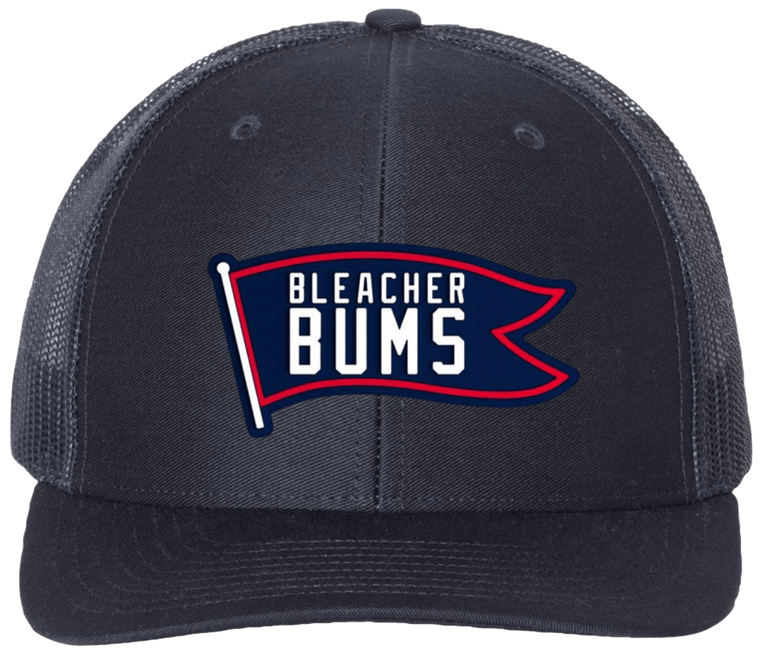 BLEACHER BUMS SNAPBACK HAT. (NAVY/NAVY) - OBVIOUS SHIRTS
