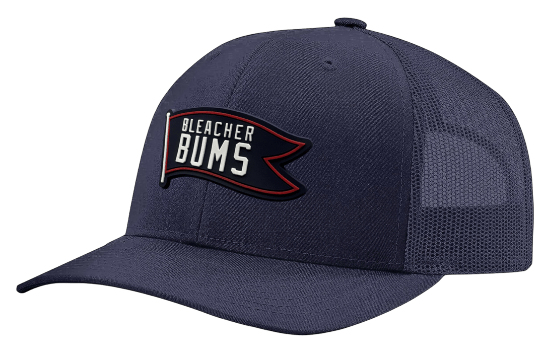 BLEACHER BUMS SNAPBACK HAT. (NAVY/NAVY) - OBVIOUS SHIRTS