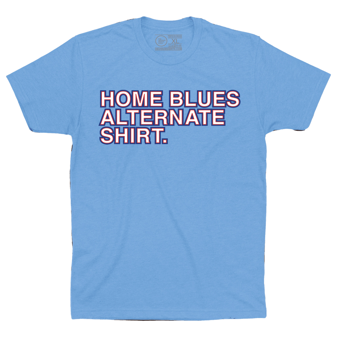 HOME ALTERNATE BLUES SHIRT. (ELECTRIC BLUES) - OBVIOUS SHIRTS