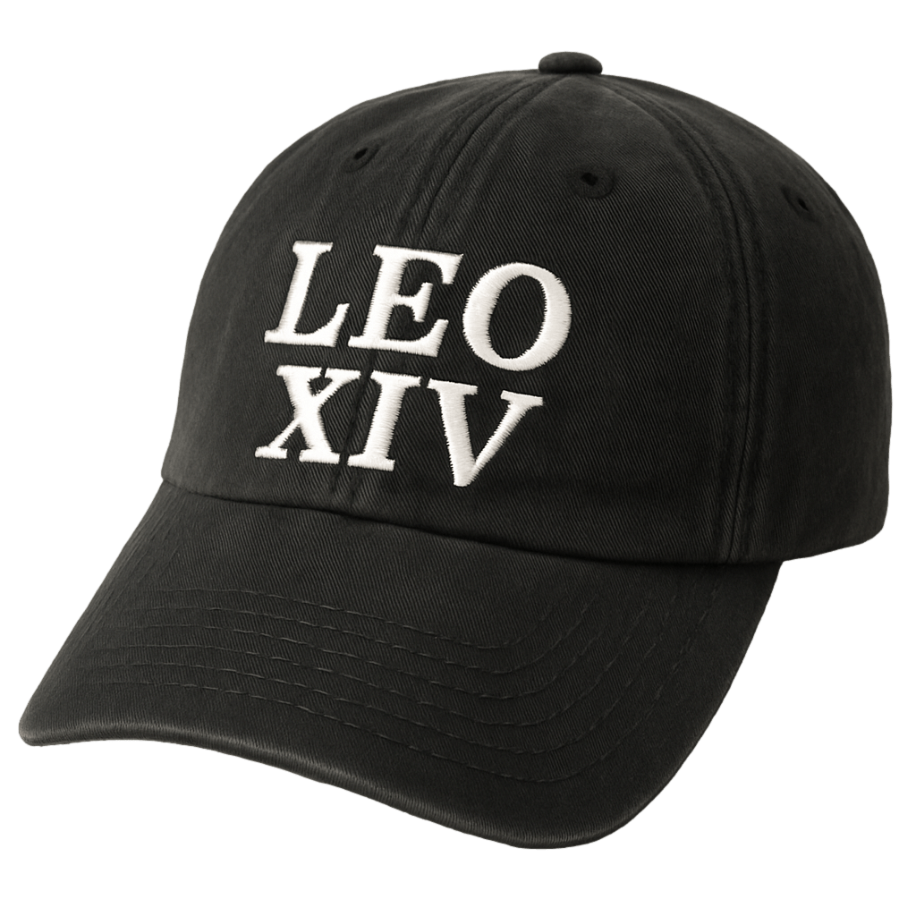 LEO XIV DAD HAT. (BLACK) - OBVIOUS SHIRTS