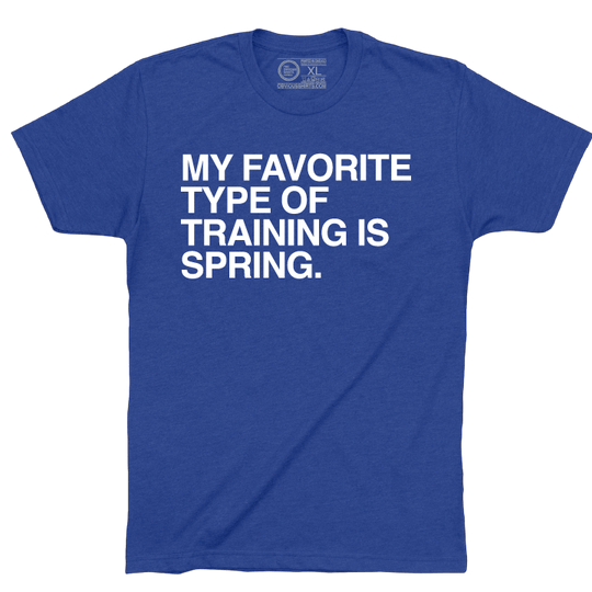 MY FAVORITE TYPE OF TRAINING IS SPRING. - OBVIOUS SHIRTS