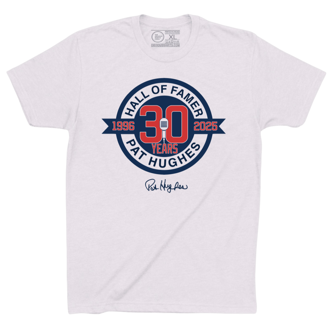 PAT HUGHES 30 YEAR LOGO. - OBVIOUS SHIRTS