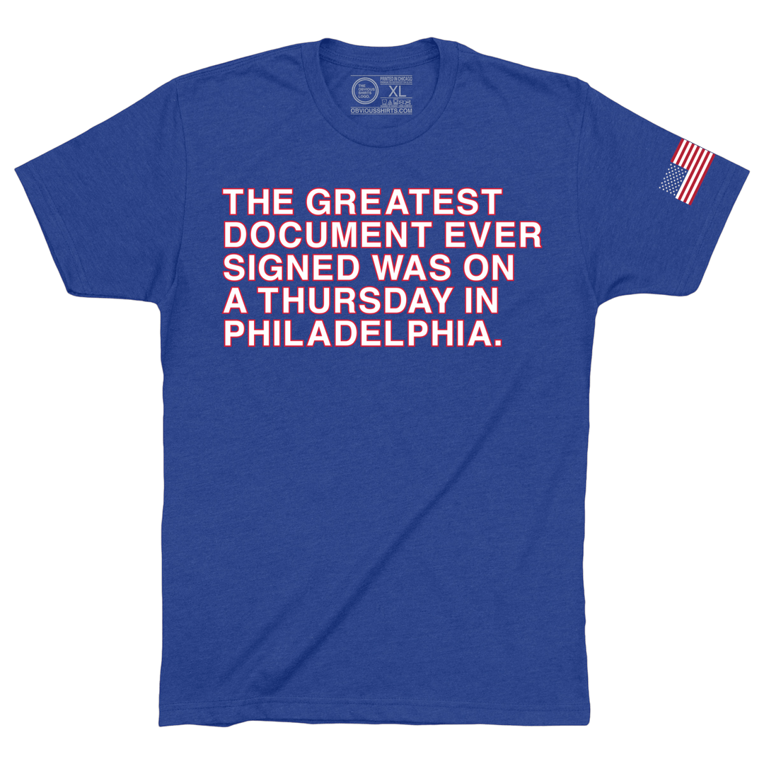 THE GREATEST DOCUMENT EVER SIGNED. - OBVIOUS SHIRTS