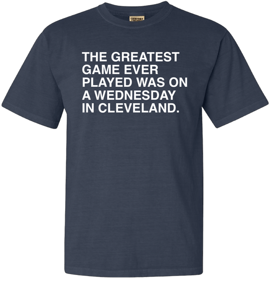 THE GREATEST GAME EVER PLAYED COMFORT COLORS. - OBVIOUS SHIRTS