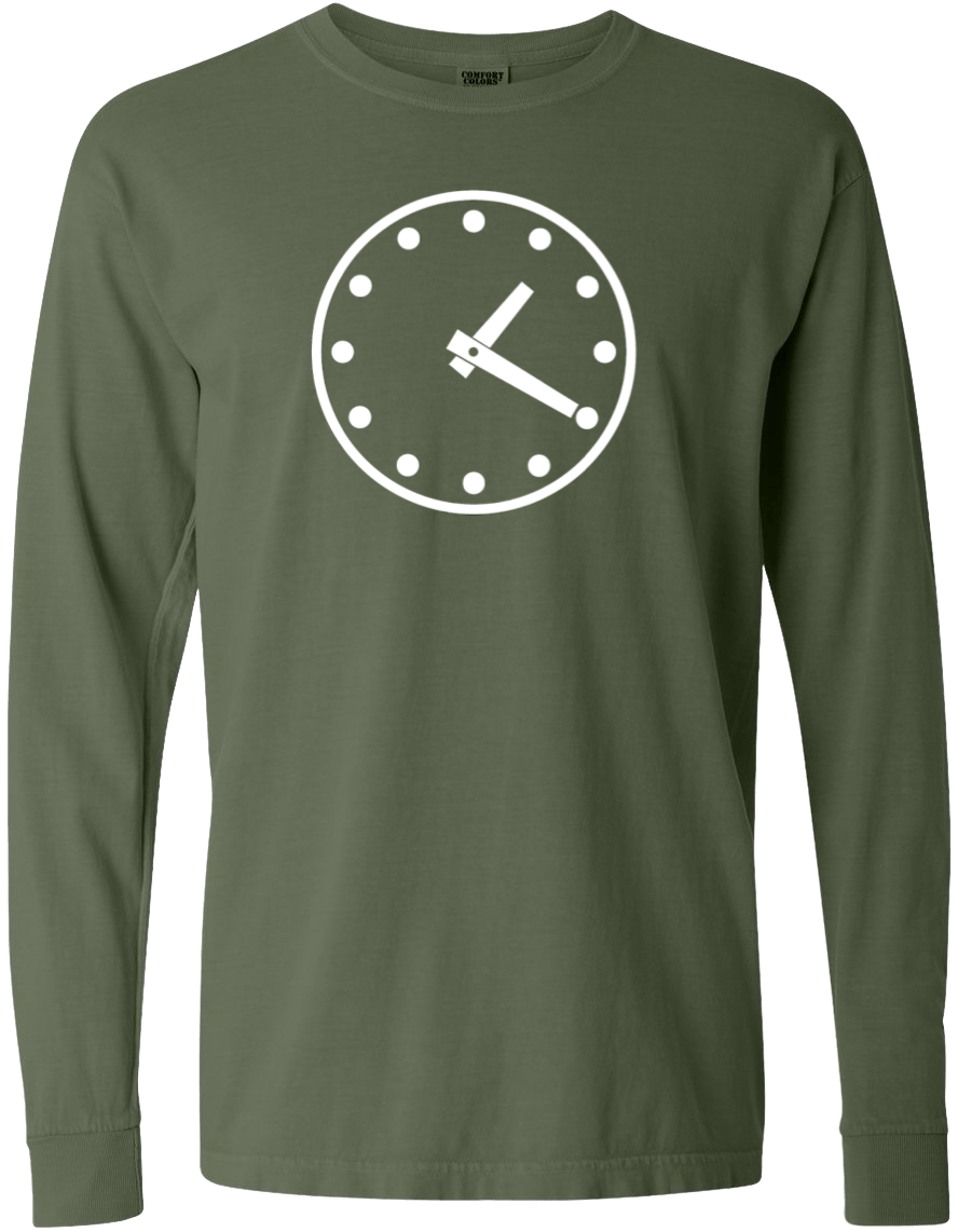 WRIGLEY CLOCK COMFORT COLORS LONG SLEEVE - OBVIOUS SHIRTS
