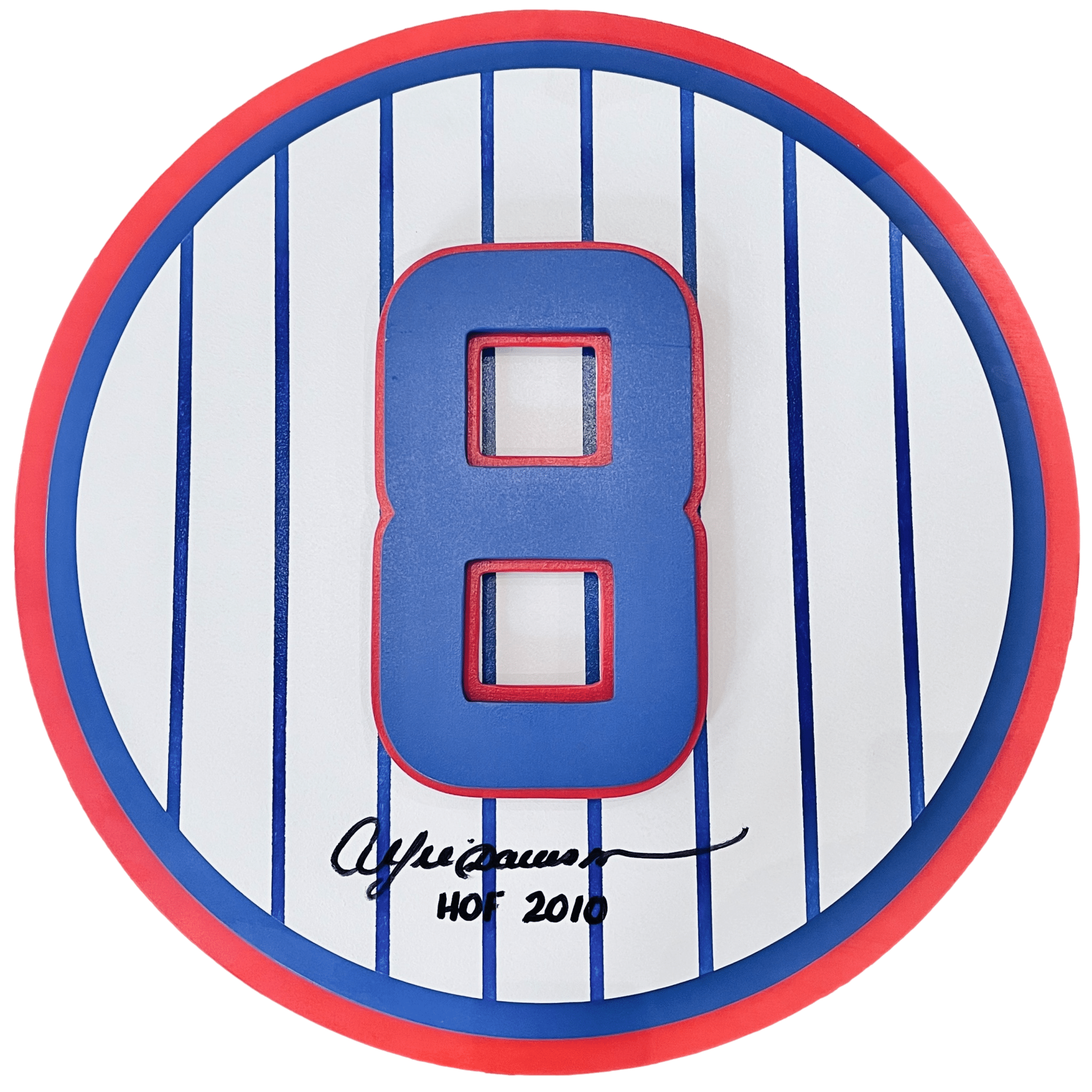 Andre Dawson Chicago Cubs Autographed Signed & Inscribed Baseball Jersey