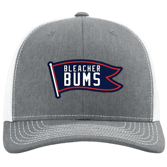 BLEACHER BUMS SNAPBACK HAT. (GREY/WHITE) - OBVIOUS SHIRTS