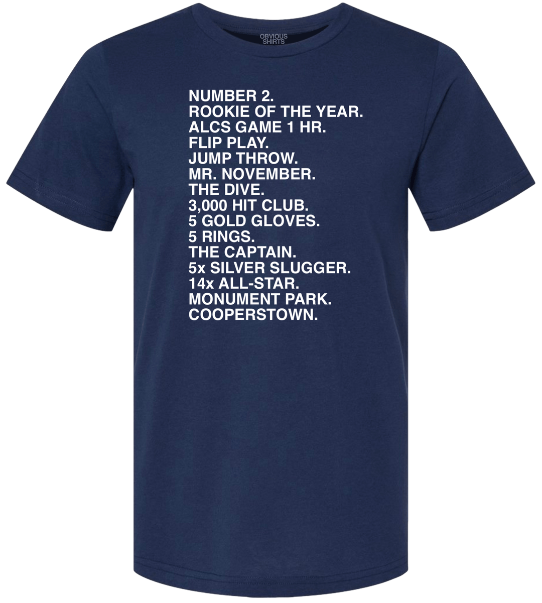 CAPTAIN'S ACCOMPLISHMENTS. - OBVIOUS SHIRTS