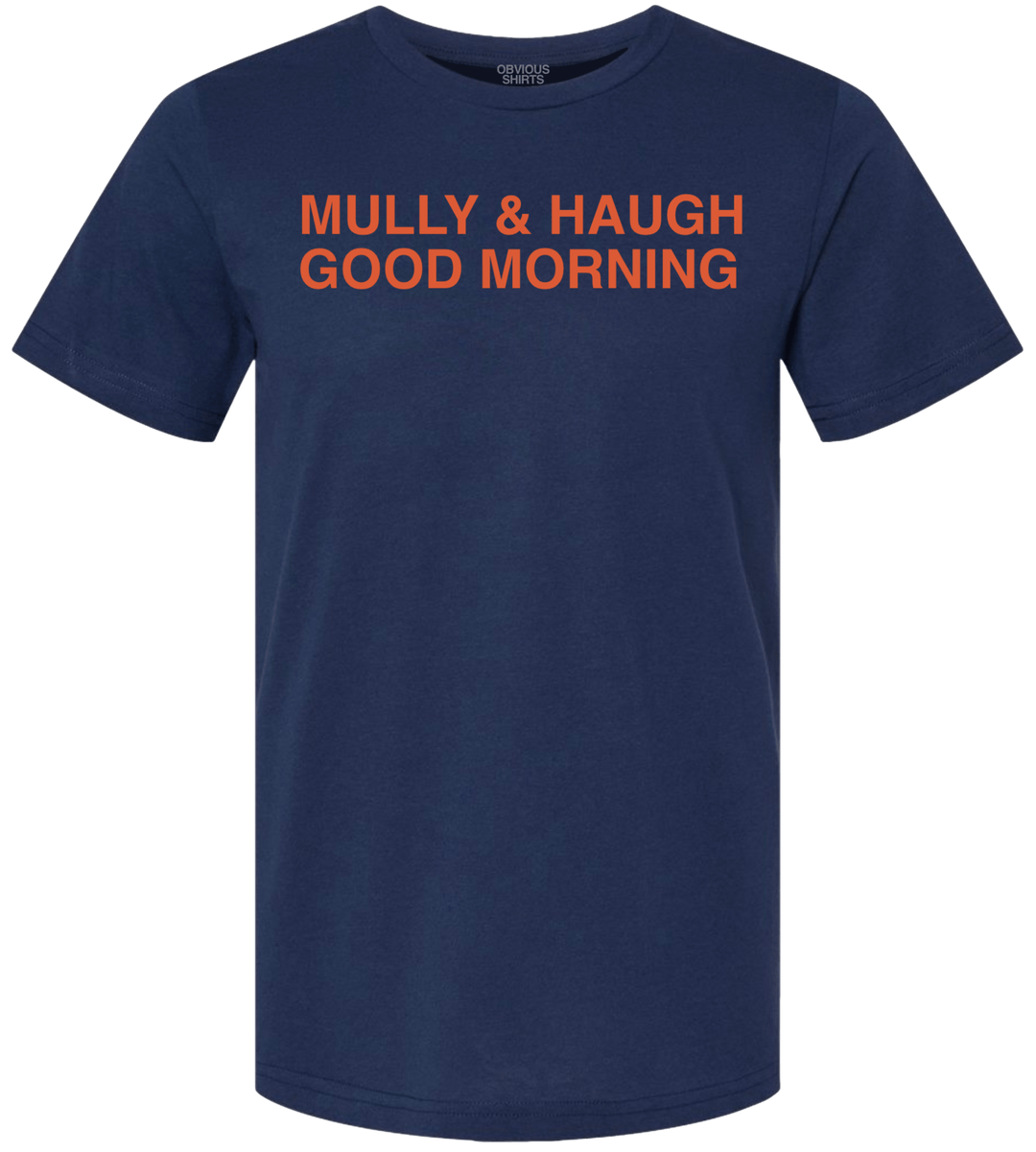 MULLY & HAUGH GOOD MORNING. (NAVY/ORANGE) - OBVIOUS SHIRTS