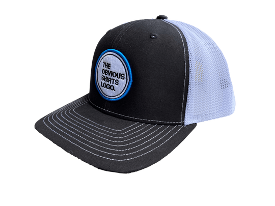 THE OBVIOUS SHIRTS LOGO SNAPBACK HAT. (BLACK/WHITE) - OBVIOUS SHIRTS.