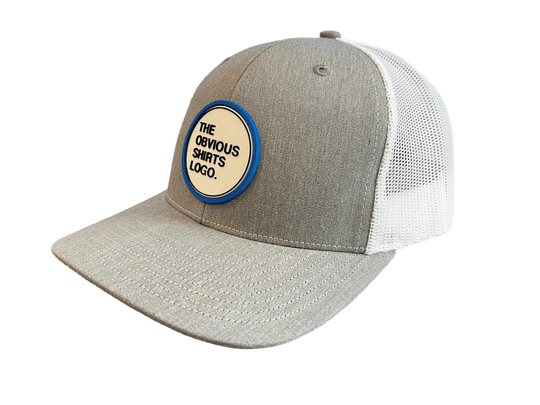 THE OBVIOUS SHIRTS LOGO SNAPBACK HAT. (GREY/WHITE) - OBVIOUS SHIRTS
