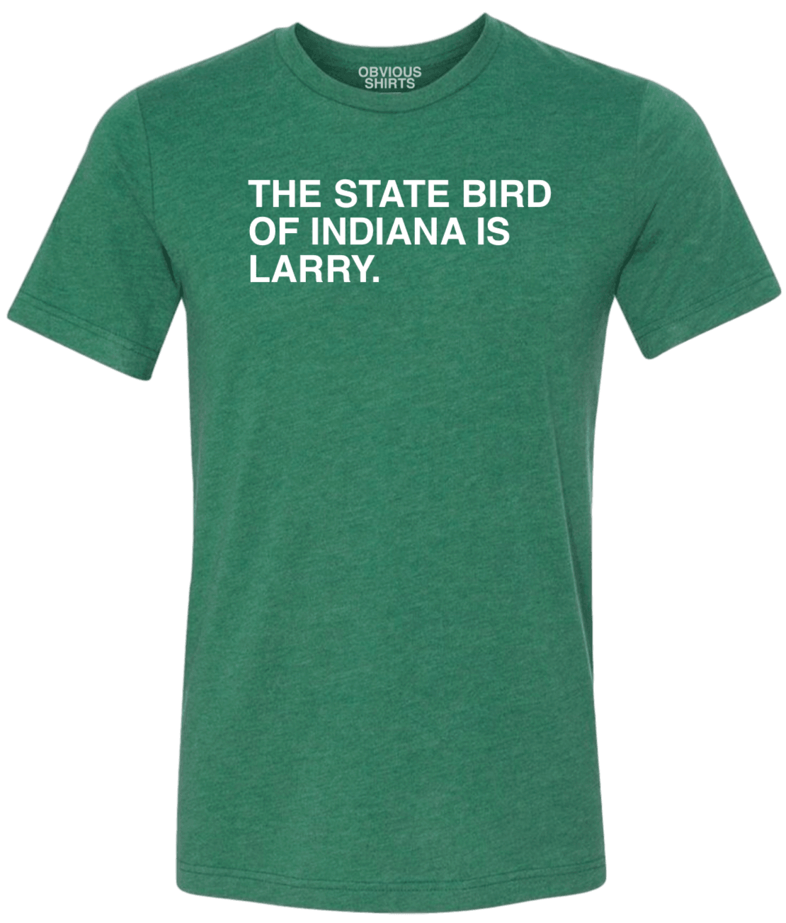 THE STATE BIRD OF INDIANA IS LARRY. BOSTON OBVIOUS SHIRTS