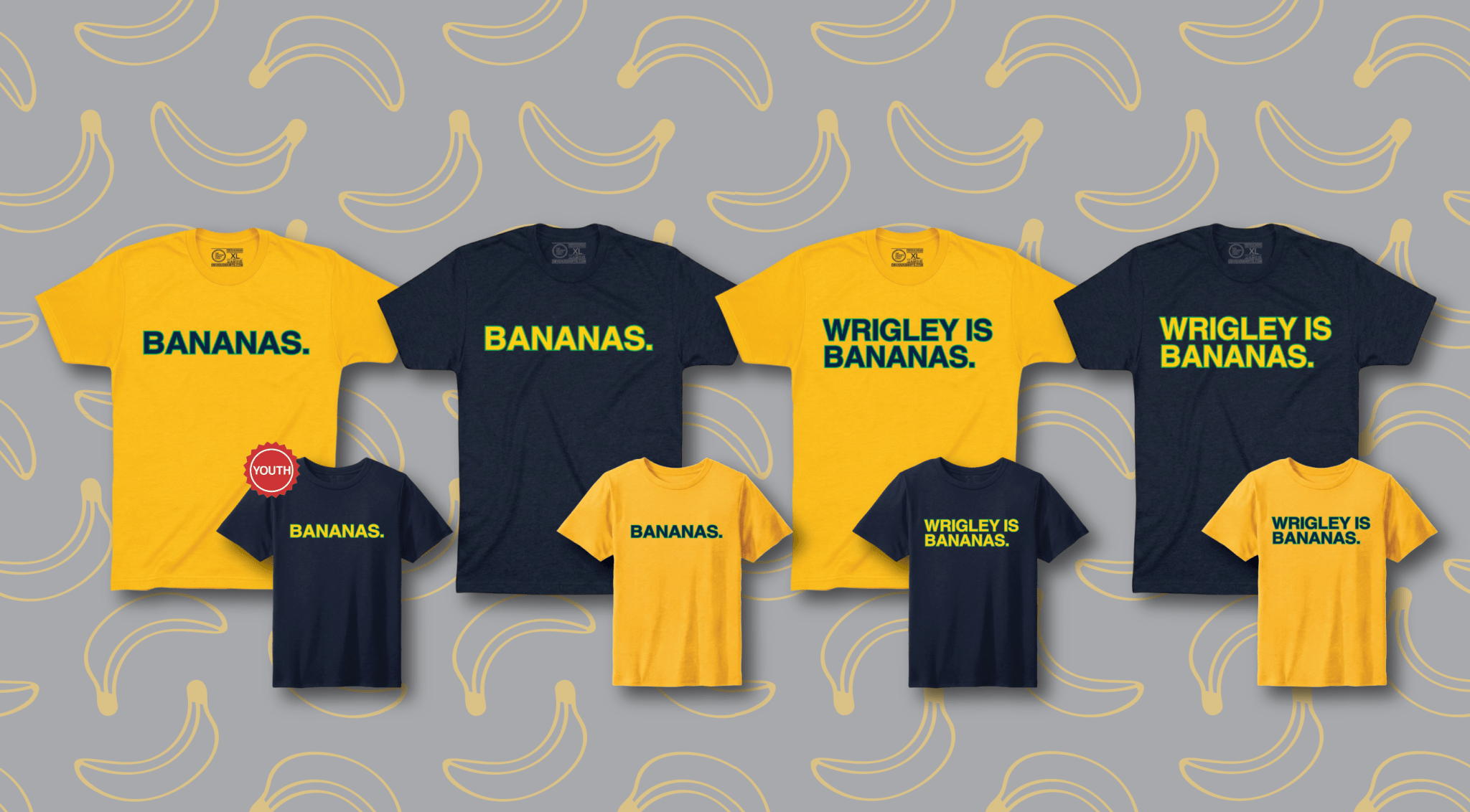 WRIGLEY IS BANANAS. - OBVIOUS SHIRTS