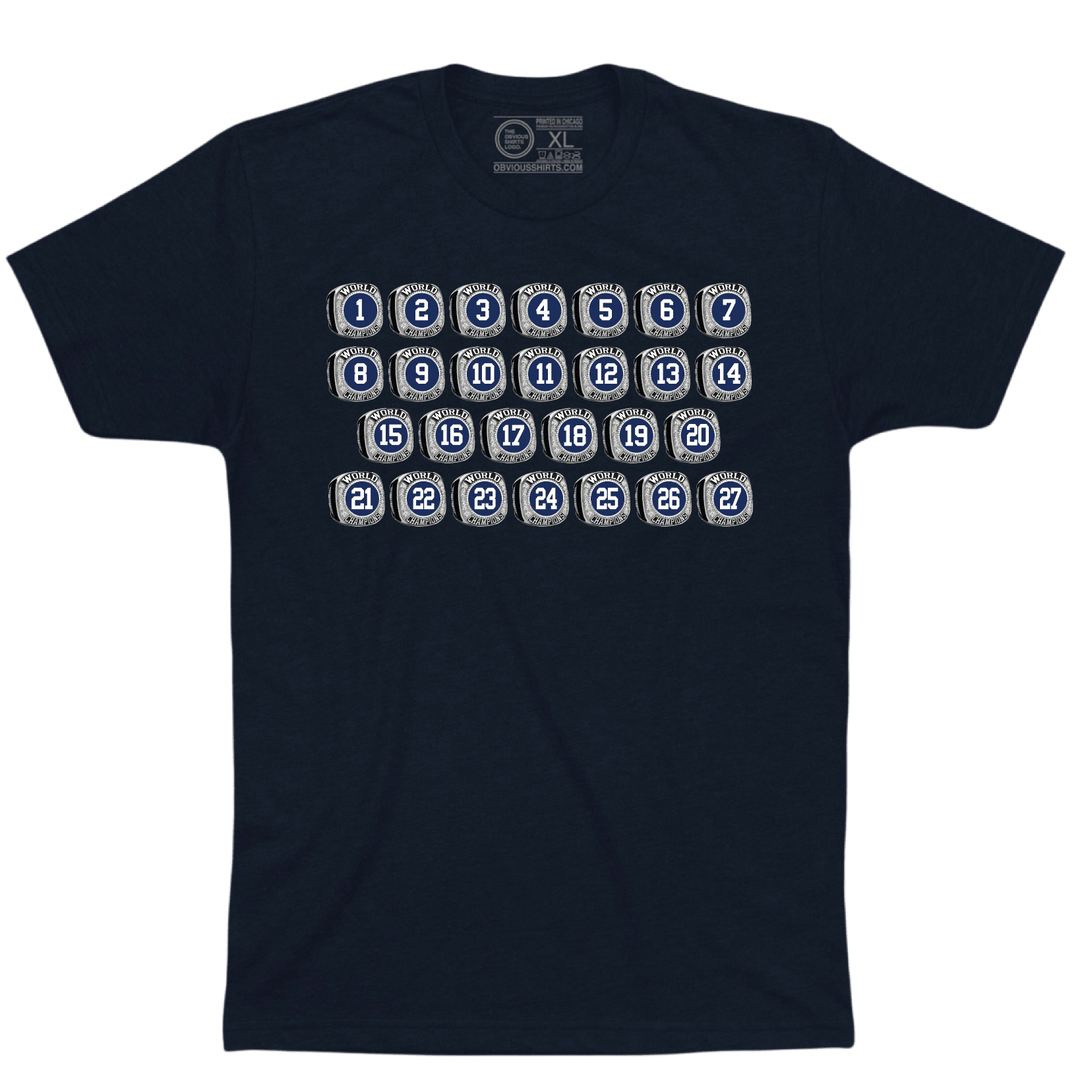 27 CHAMPIONSHIPS. - OBVIOUS SHIRTS