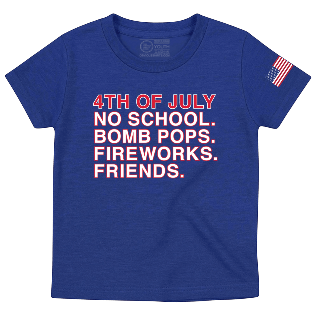4TH OF JULY RULES. (YOUTH) - OBVIOUS SHIRTS