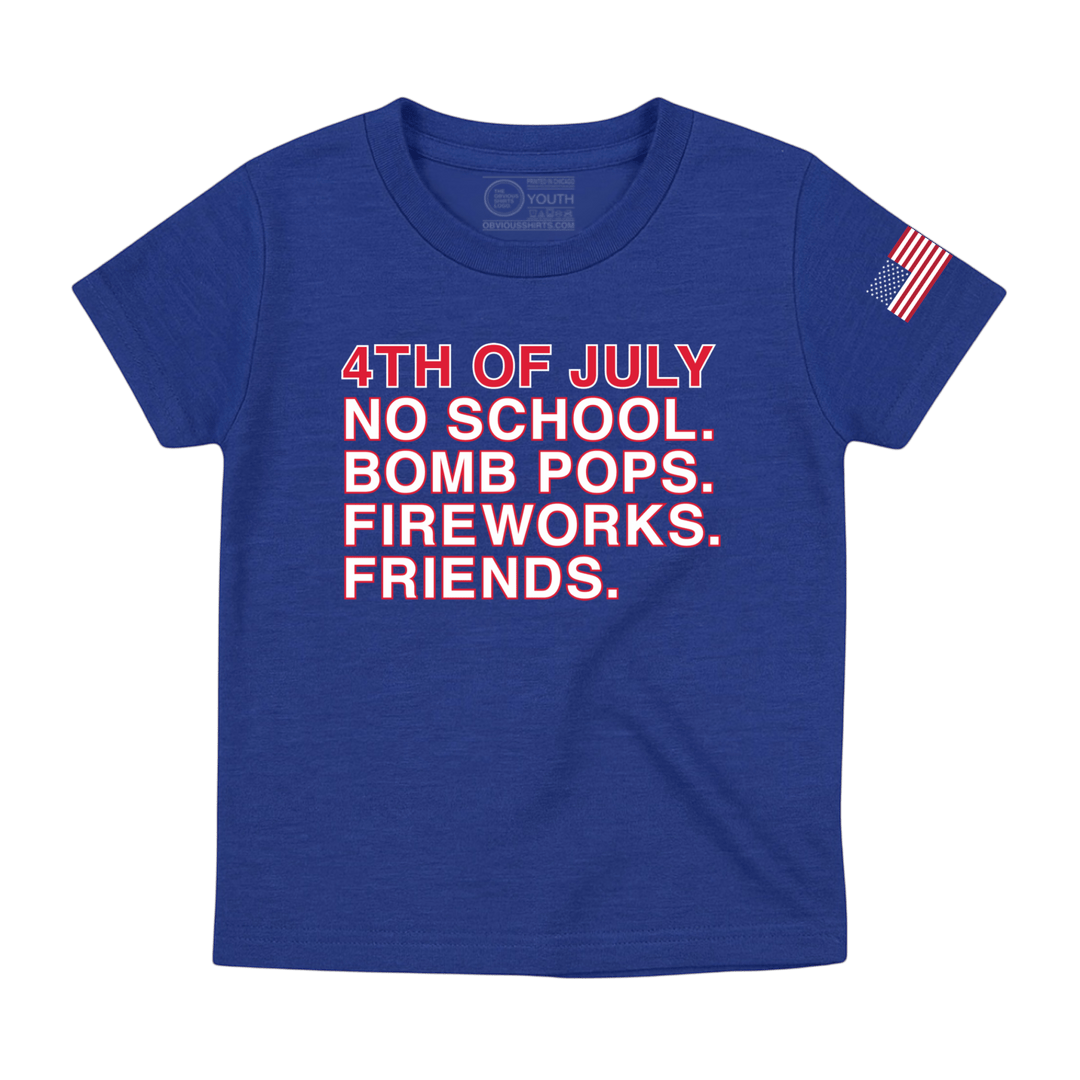 4TH OF JULY RULES. (YOUTH) - OBVIOUS SHIRTS