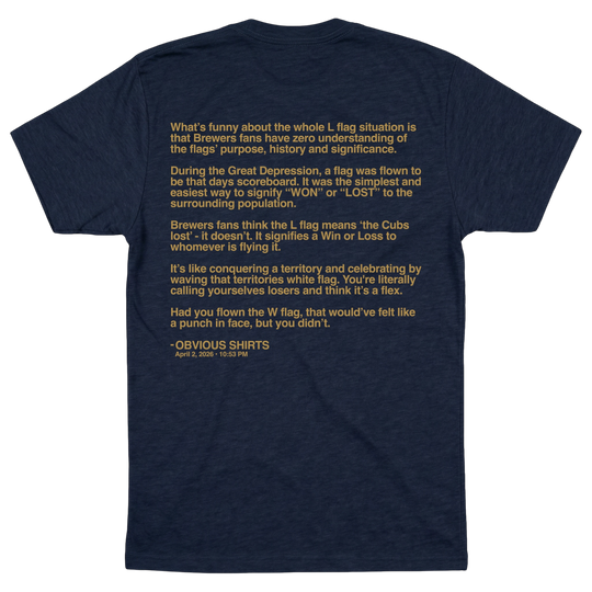 THE HISTORY OF THE L FLAG. (POCKET LOGO)