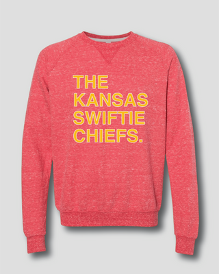 THE OFFICIAL KANSAS SWIFTIE CHIEFS. (CREW SWEATSHIRT) - OBVIOUS SHIRTS