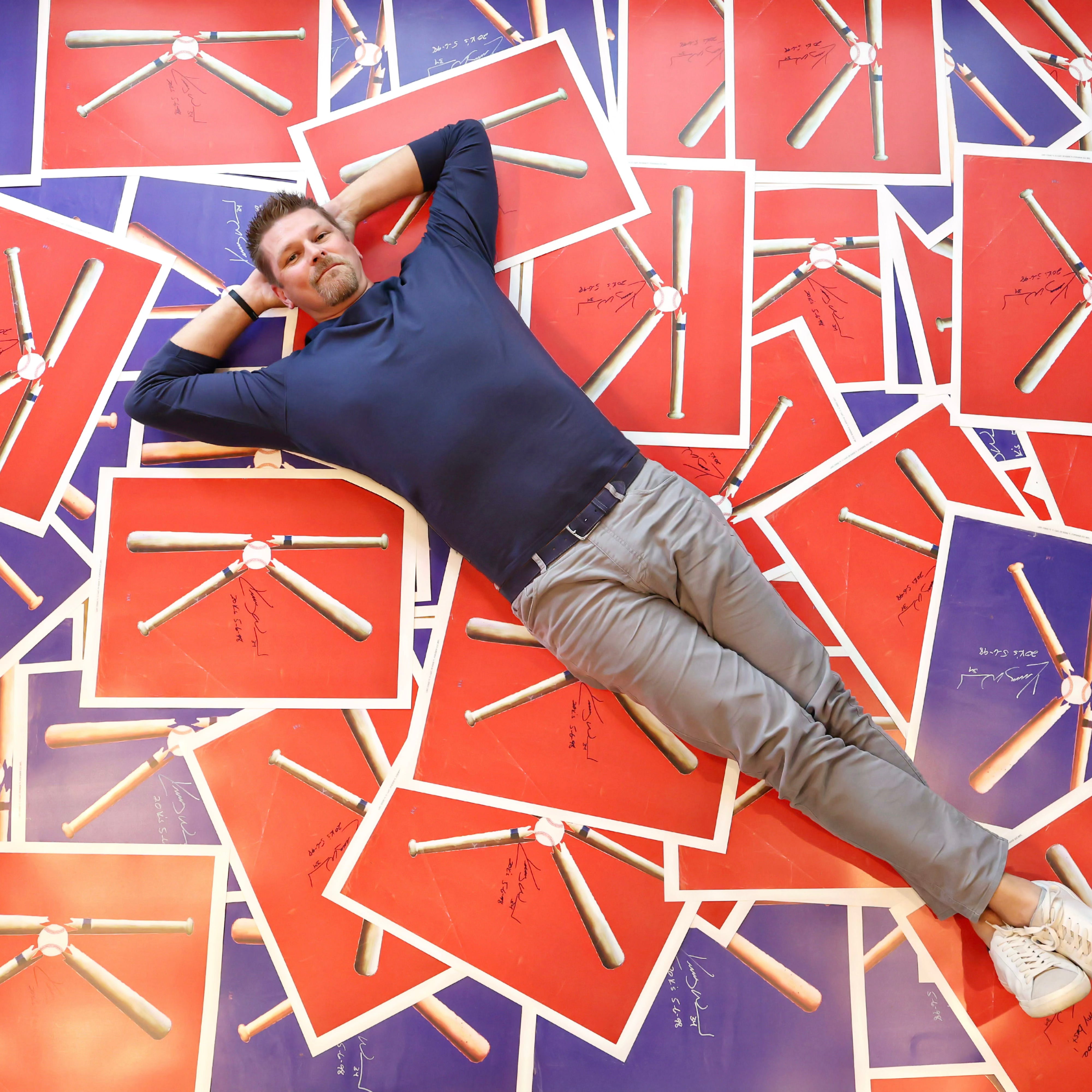 KERRY WOOD AUTOGRAPHED RED K SIGN (LIMITED TO 98!) - OBVIOUS SHIRTS