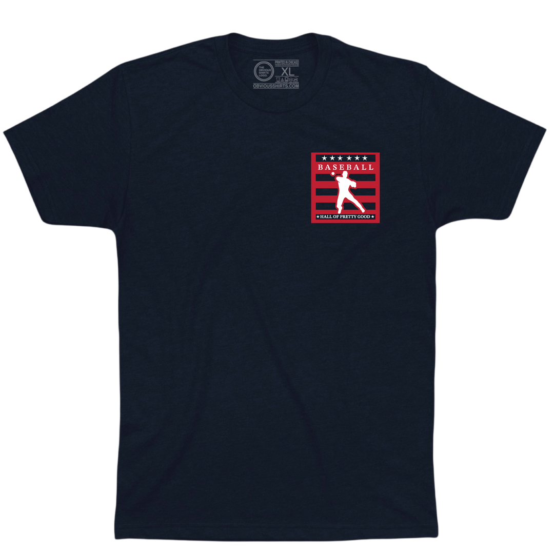 HALL OF PRETTY GOOD. (POCKET LOGO)