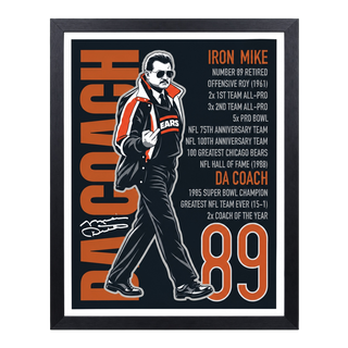 MIKE DITKA CAREER FRAMED POSTER (18x24)