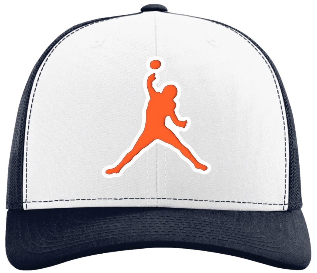 AIR CALEB 3D PATCH SNAPBACK HAT (WHITE/NAVY) - OBVIOUS SHIRTS