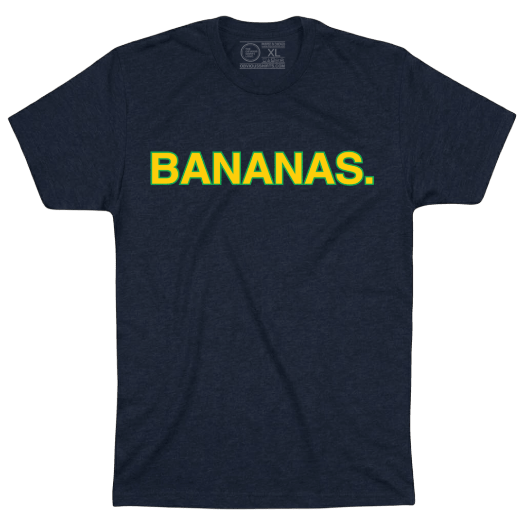 BANANAS. (NAVY) - OBVIOUS SHIRTS