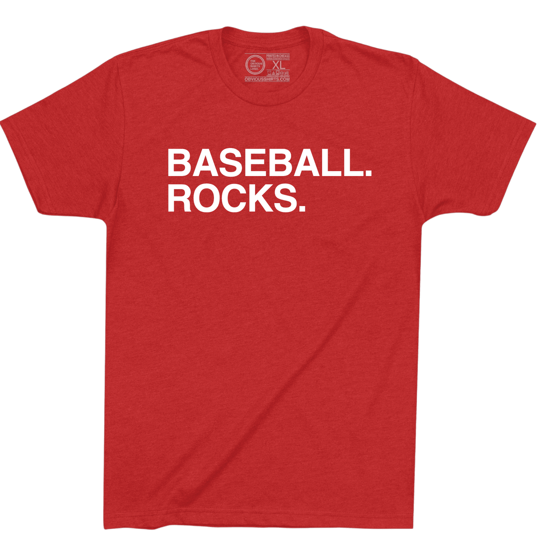 BASEBALL ROCKS. - OBVIOUS SHIRTS
