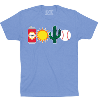 BEER, SUN, CACTUS AND BASEBALL. - OBVIOUS SHIRTS