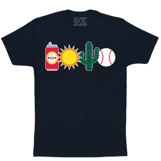 BEER, SUN, CACTUS AND BASEBALL. - OBVIOUS SHIRTS