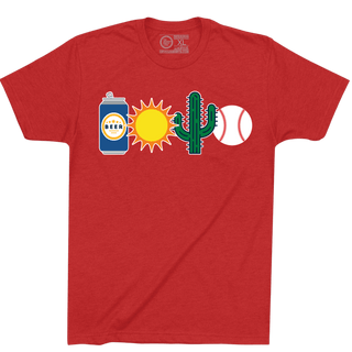 BEER, SUN, CACTUS AND BASEBALL. - OBVIOUS SHIRTS