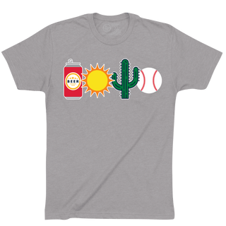 BEER, SUN, CACTUS AND BASEBALL. - OBVIOUS SHIRTS