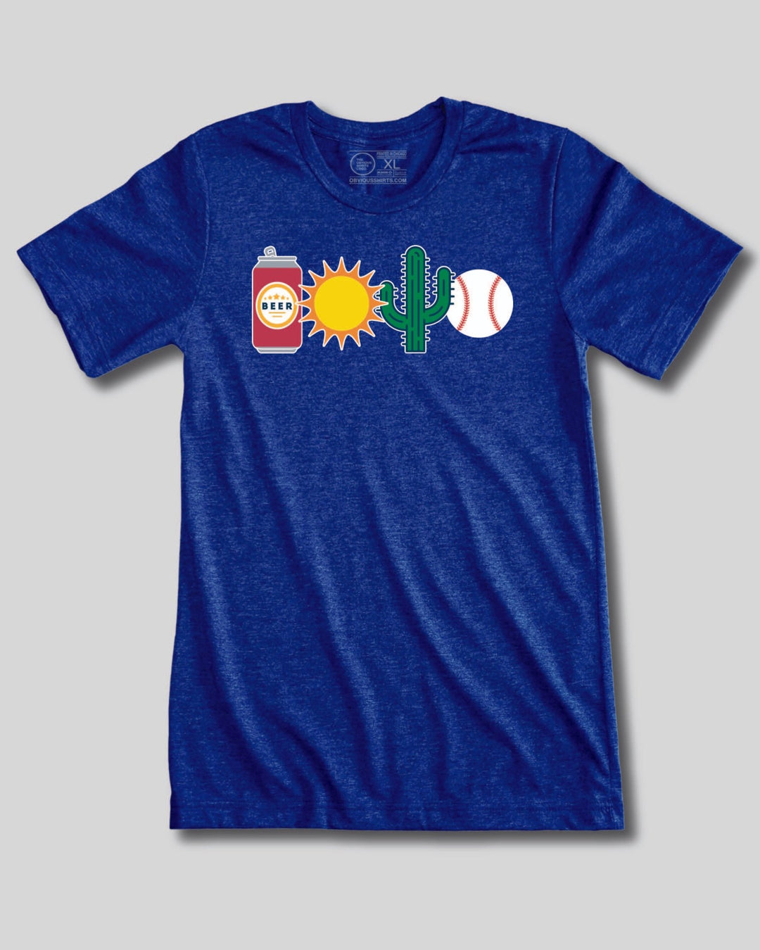 BEER, SUN, CACTUS AND BASEBALL. - OBVIOUS SHIRTS