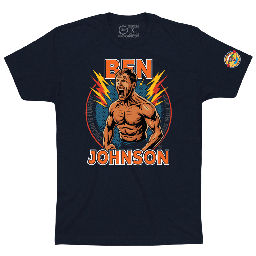 BEN JOHNSON SHIRTLESS. (100% DONATED) - OBVIOUS SHIRTS