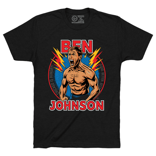 BEN JOHNSON SHIRTLESS. - OBVIOUS SHIRTS