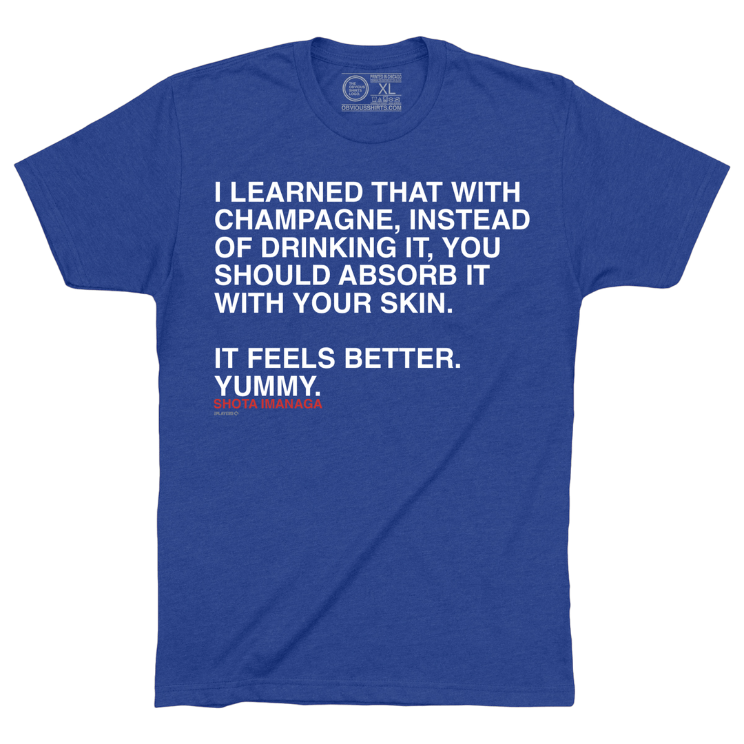 CHAMPAGNE SHOTA. - OBVIOUS SHIRTS