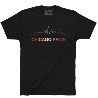 CHICAGO PRIDE SKYLINE. (CHOOSE YOUR FLAG) - OBVIOUS SHIRTS