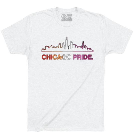 CHICAGO PRIDE SKYLINE. (CHOOSE YOUR FLAG) - OBVIOUS SHIRTS