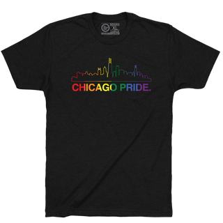 CHICAGO PRIDE SKYLINE. (CHOOSE YOUR FLAG) - OBVIOUS SHIRTS
