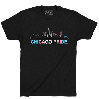 CHICAGO PRIDE SKYLINE. (CHOOSE YOUR FLAG) - OBVIOUS SHIRTS