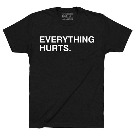 EVERYTHING HURTS. - OBVIOUS SHIRTS
