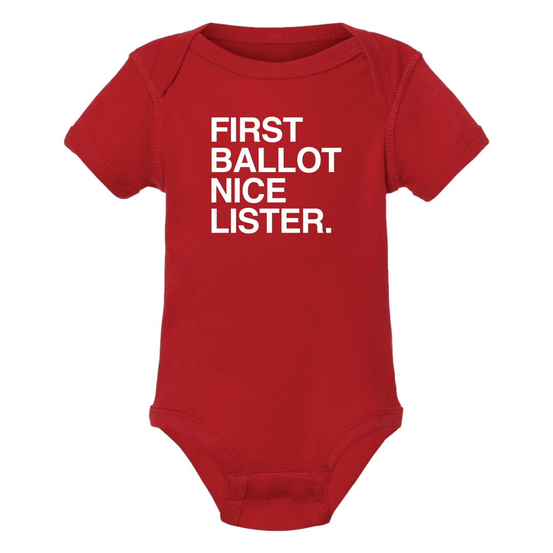 FIRST BALLOT NICE LISTER. - OBVIOUS SHIRTS