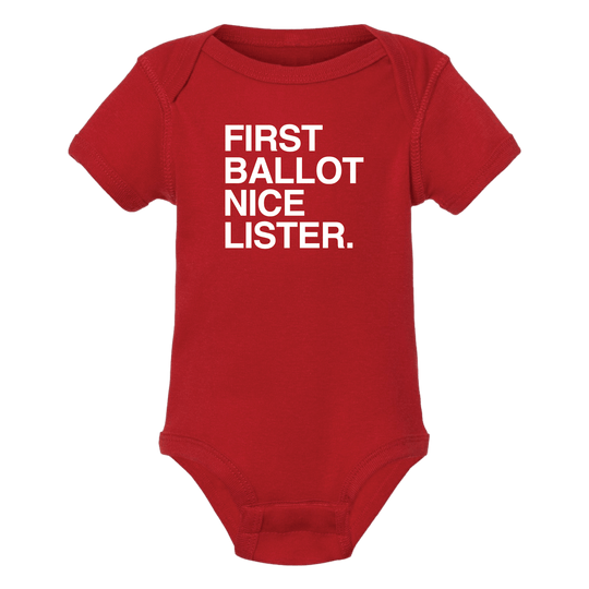 FIRST BALLOT NICE LISTER. - OBVIOUS SHIRTS