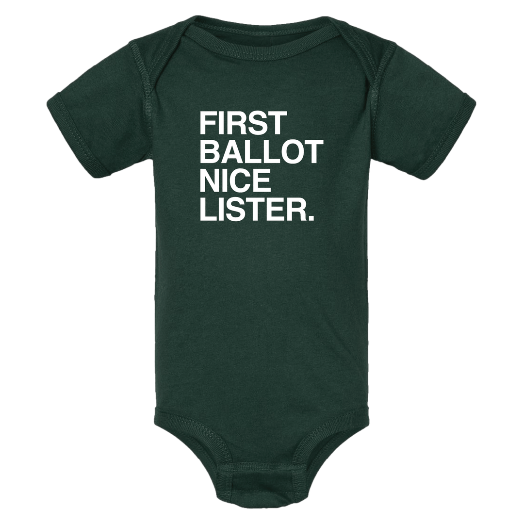 FIRST BALLOT NICE LISTER. - OBVIOUS SHIRTS