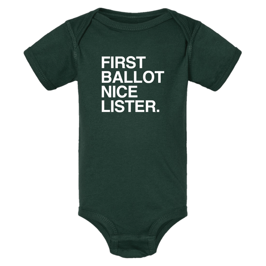 FIRST BALLOT NICE LISTER. - OBVIOUS SHIRTS