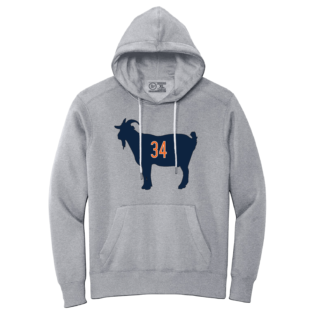 FOOTBALL'S GOAT (GREY HOODED SWEATSHIRT) - OBVIOUS SHIRTS