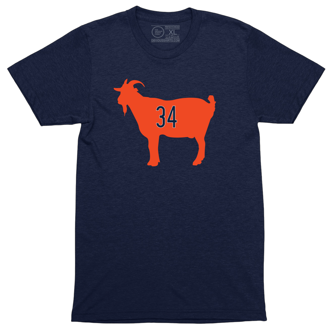 FOOTBALL'S GOAT. (NAVY) - OBVIOUS SHIRTS