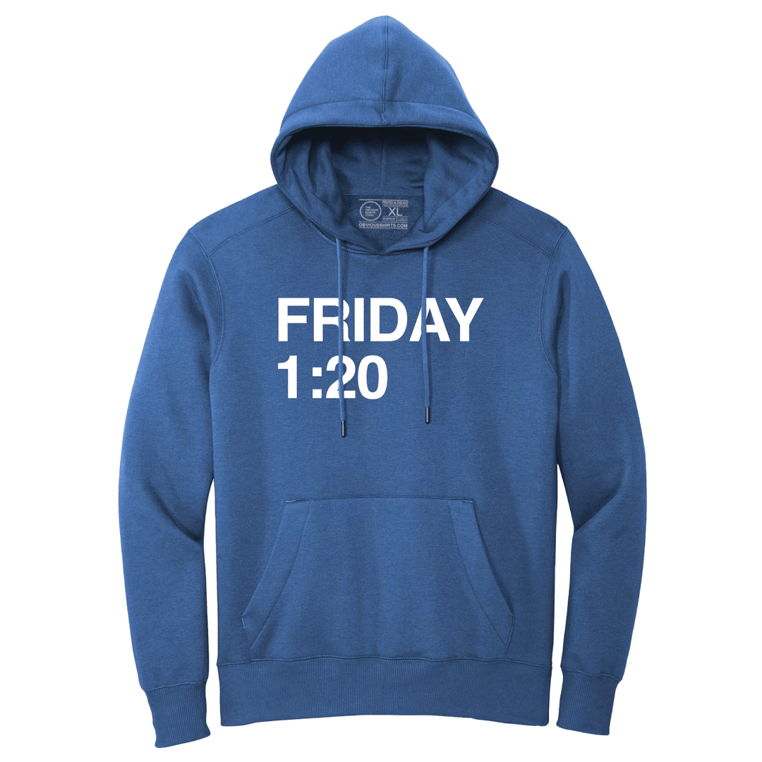 FRIDAY 1:20. (HOODED SWEATSHIRT) - OBVIOUS SHIRTS